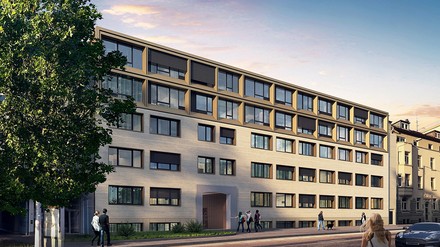 Grafik des neuen Stayery-Hauses in Stuttgart