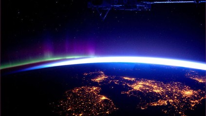 Die Welt von der internationalen Raumstation aus