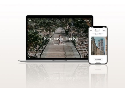Die neue Webseite der Kempinski Hotels geht voraussichtlich Mitte November online.