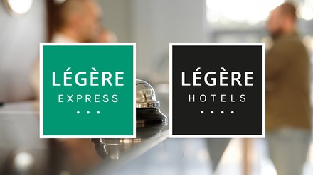 Logos der Hotelmarken Légère Express und Légère Hotels