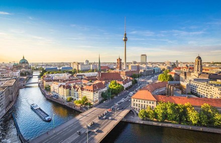 Ein Panorama der Stadt Berlin