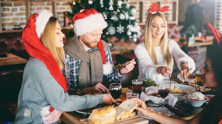 Weihnachtsfeier im Restaurant