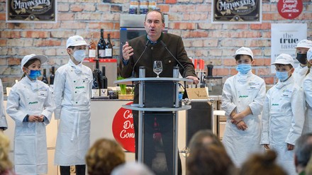 Hubert Aiwanger, Wirtschaftsminister in Bayern, bei der Eröffnung der Hoga 2021. (Foto: © hoga-messe.de)
Hubert Aiwanger bei seiner Eröffnungsrede zur Hoga 2021