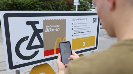 McDrive für Fahrradfahrer