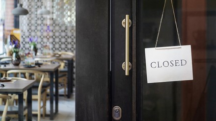 Ein geschlossenes Restaurant