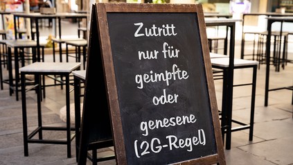 Aufsteller 2G-Regel