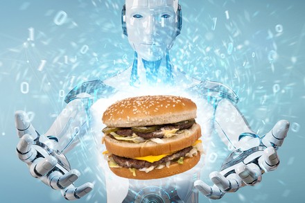 Androide präsentiert Burger