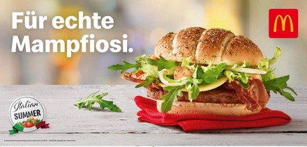 Mc Donalds Werbetafel