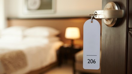 Blick in das Hotelzimmer