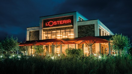 LOsteria-Filiale bei Nacht