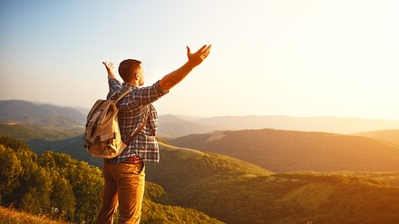 Ein Tourist in Deutschland