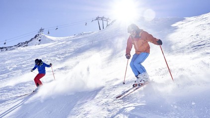 2 Skifahrer in Serfaus