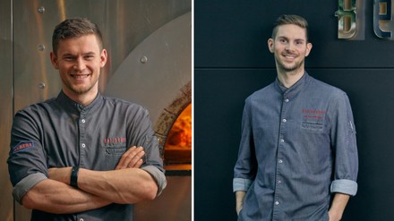 Maximilian Krause (li.) und Marcel Klisch (re.) übernehmen das Ruder im Restaurant Bellpepper. (Foto: © Hyatt Regency Mainz)