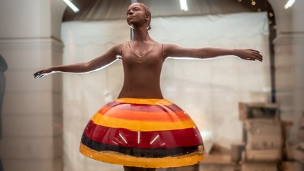 Eine Ballerina aus Schokolade – diese Idee verwirklichte Jochen Müller. (Foto: © Schneider-Fotos, Daniel Ernst Schneider)
Schokoladen-Ballerina