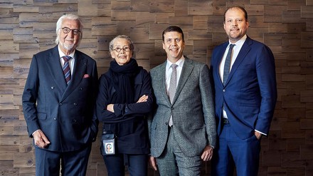 Das Führungsquartett der Traube Tonbach: Heiner, Renate, Sebastian und Matthias Finkbeiner (Foto: © Rene Riis)