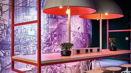 Stylischer Lobbytisch