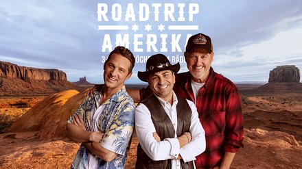 Alexander Kumptner, Ali Güngörmüs und Frank Rosin begeben sich auf große Roadtour durch Amerika. (Foto: © Michael de Boer)
Alexander Kumptner, Ali Güngörmüs und Frank Rosin