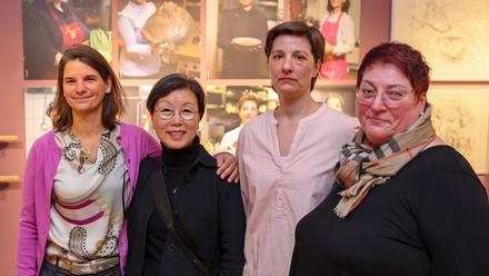Manuela Petermann, Youn-Jun Kan, Kathrin Bunge und Ulrike Vorberg