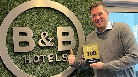 B&B als Top-Arbeitgeber ausgezeichnet. (Foto: © B&B Hotels Germany)
Die herausragende Arbeitgeberqualität wurde den B&B Hotels erneut bestätigt.