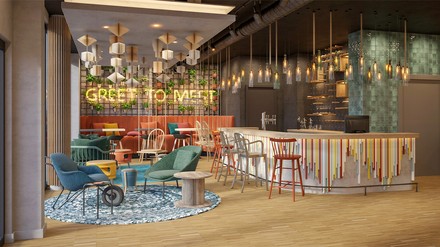 Das Greet Wien City Nord ist als erstes österreichisches Hotel der jungen Öko-Hotelmarke Greet seit dem 6. März 2023 in Betrieb. (Foto: © Tristar GMBH)
Das greet Wien City Nord soll im Februar 2023 eröffnen.