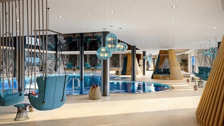 Bei den Renovierungen des Edelweiss Salzburg Mountain Resorts entsteht ein neues Family Spa.(Foto: © köck + bachler GmbH) Spa Edelweiss Salzburg Mountain Resort