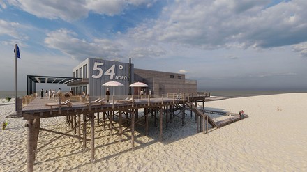 So soll die Strandbar 54°Nord aussehen. (Foto: ©Limbrecht, Jensen, Rudolph)