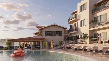 Mit dem June Stay Lake Garda eröffnet die Primestar Group ihr erstes Hotel der Marke June Stay. (Foto: © Crown S.C.A. SICAV-RAIF) June Stay Lake Garda