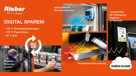 Mit CHECK HACCP liefert Rieber die digitale, schnelle und vollkommen papierlose Antwort auf die analoge Zettelwirtschaft zur Erfüllung der HACCP-Dokumentationspflicht. (Foto: © Rieber GmbH & Co. KG) CHECK HACCP