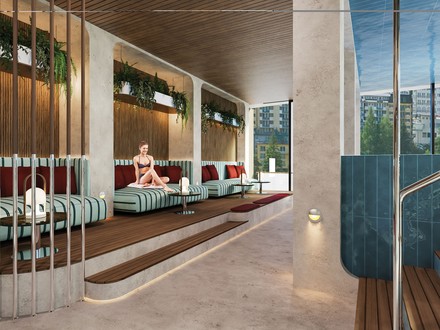Rendering: Ruhebereich im Grand Hotel Straubinger