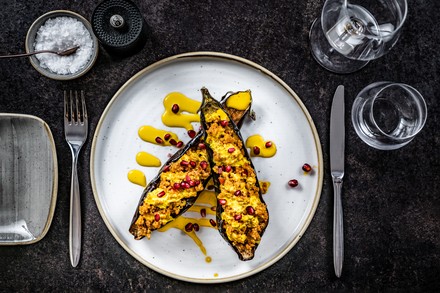 Gegrillte Aubergine