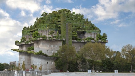 Die Eröffnung des Bunkerhotels ist für Winter 2023 geplant. (Rendering: © Planungsbüro Bunker/Matzen Immobilien KG) Bunkerhotel Reverb by Hard Rock Hamburg