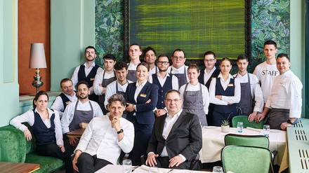 Das Restaurant-Team des Restaurants Lumières. (Foto: © Pierluigi Macor) Das Restaurant-Team des Restaurants Lumières.