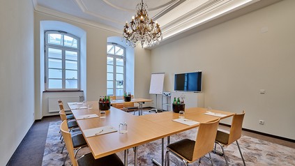 Der Tagungsraum im Hotel Zur Post Altötting lädt zu erfrischenden Zusammenkünften ein.