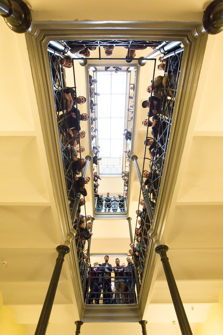 Schüler an der Hotelfachschule Berlin