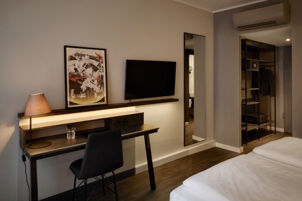 Ein Zimmer im The Scotty Hotel Hamburg. (Foto: © Scotty + Friends Hotel Resorts)