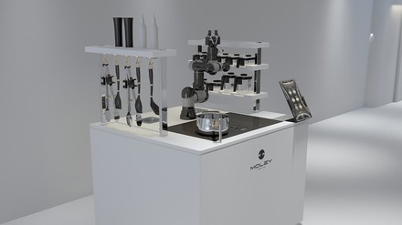 Die Roboterküche von Moley Robotics kann rund um die Uhr kochen. (Foto: © Moley Robotics) Chef’s Kitchen von Moley Robotics