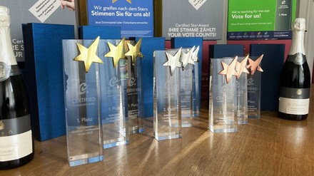 Gäste, Tagungsteilnehmer, Stammkunden und Trainer sind aufgerufen, ihr Votum beim „12. Certified Star-Award“ für ihr bevorzugtes Certified Hotel abzugeben. (Foto: © Certified) 12. Certified Star-Award
