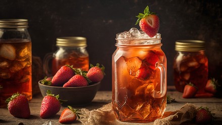 Schon einmal einen Cold Brew Tea probiert? (Foto: © LukaszDesign/stock.adobe.com) Gläser mit selbstgemachtem Eistee.