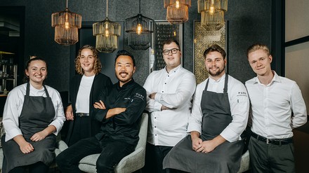 Das Team des Restaurants YOSO um Küchenchef Peter Fridén (Mitte).