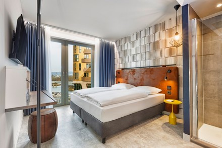 Rendering: So könnte ein Doppelzimmer im H2 Hotel Mainz aussehen. (Foto: © Kitzig Interior Design GmbH)