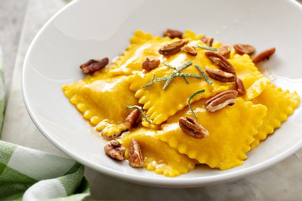 Ein Teller Ravioli