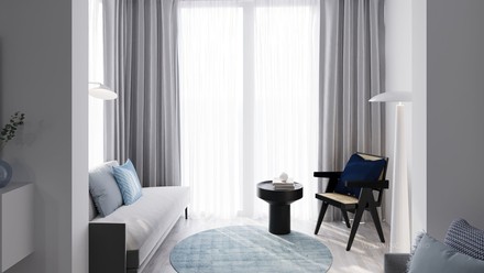 In den neuen Wohneinheiten des Atlantic Grand Hotel Travemünde treffen ein großzügiger Grundriss auf eine gehobene Ausstattung. (Foto: © Westwing)