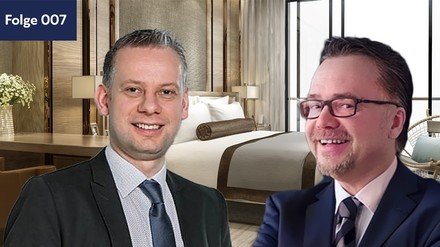 Björn Nilse, Director of Sales & Hotels Solutions Central Europe/Middle East der HRS Group (l.), gibt Moderator Christian Badenhop (r.) in einer neuen Folge der Podcast-Reihe „Certified Spotlight“ unter anderem interessante Einblicke in die Themen Digitalisierung und Datenmanagement in der Hotelbranche. (Foto: © Certified) Björn Nilse und Christian Badenhop