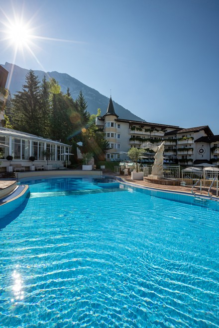 Der Wellnessbereich des Hotels erstreckt sich auf 7.000 Quadratmetern. (Foto: © Posthotel Achenkirch)