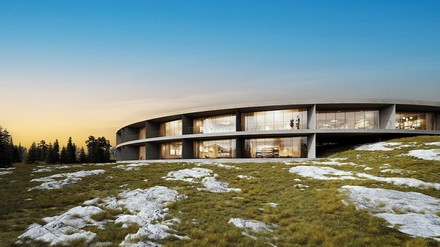 Das Eco Aparthotel „OLM Nature Escape“ setzt gleich in dreifacher Weise neue Akzente in der Südtiroler Ferienhotellerie. (Foto: © OLM / Renderings) Eco Aparthotel „OLM Nature Escape“