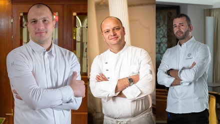 V. l. n. r.: Nikola Todorov, Gian Nicola Colucci und Lucas Lommatzsch (Fotos: © Kempinski Hotels) V. l. n. r.: Nikola Todorov, Gian Nicola Colucci und Lucas Lommatzsch