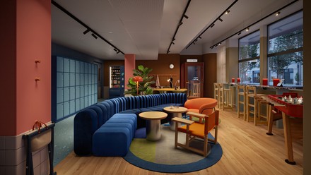 So sieht die Worklounge im Scandic Go aus. (Foto: © Scandic)