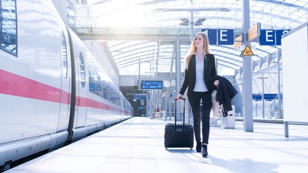 Businessfrau auf Geschäftsreise