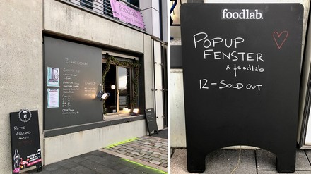 Pop-up-Fenster des Hamburger Foodlabs