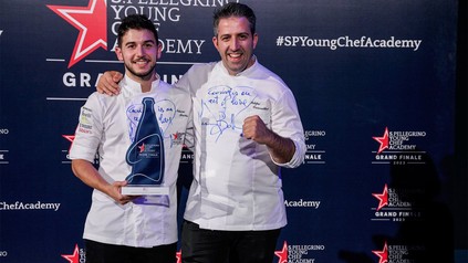 Gewinner Nelson Freitas mit seinem Mentor Filipe Carvalho
